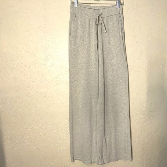 one grey day Pants - One Grey Day wide leg cotton linen blend lagenlook pull on pants